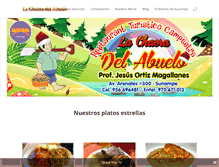 Tablet Screenshot of lachacradelabuelo.com